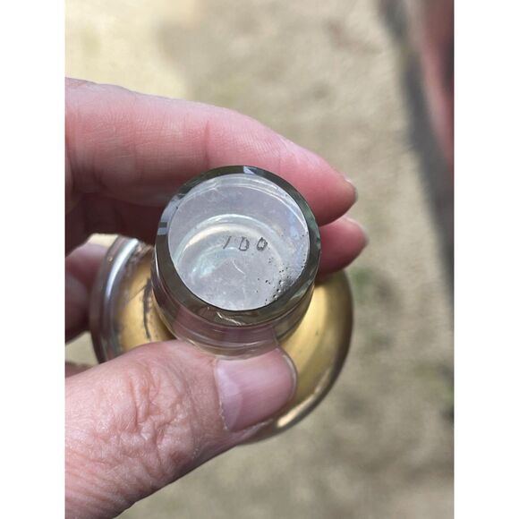 Antique 1800s Hawkes Etched Decanter & Two Glasses Dresser/Apothecary/Bottle 7” - Picture 5 of 16